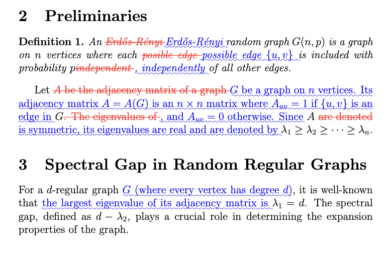 Visual Diff Output