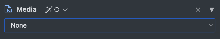 Media Section UI Placeholder