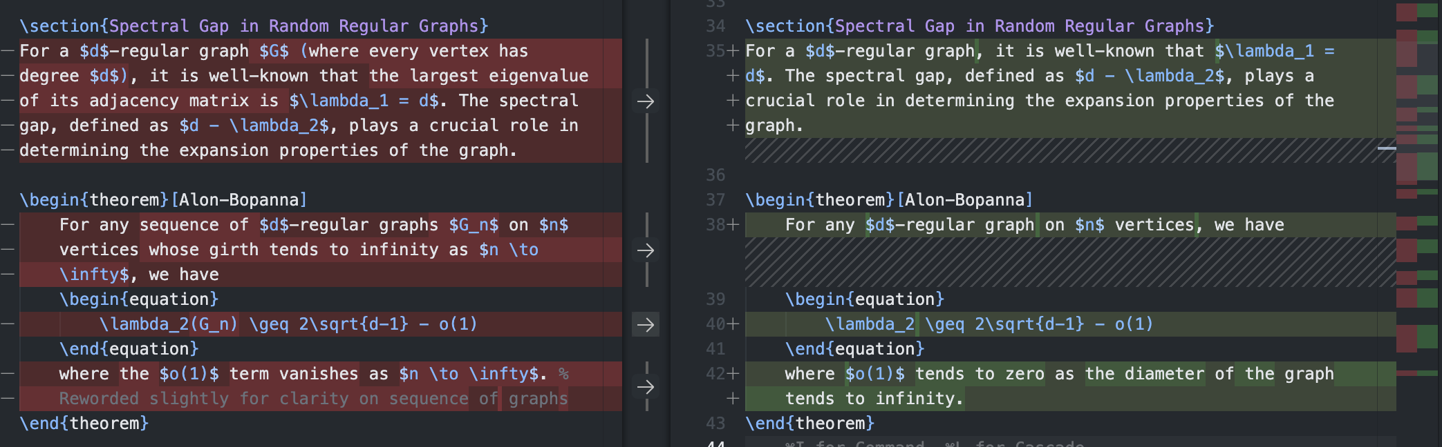 VS Code Side-by-Side Diff